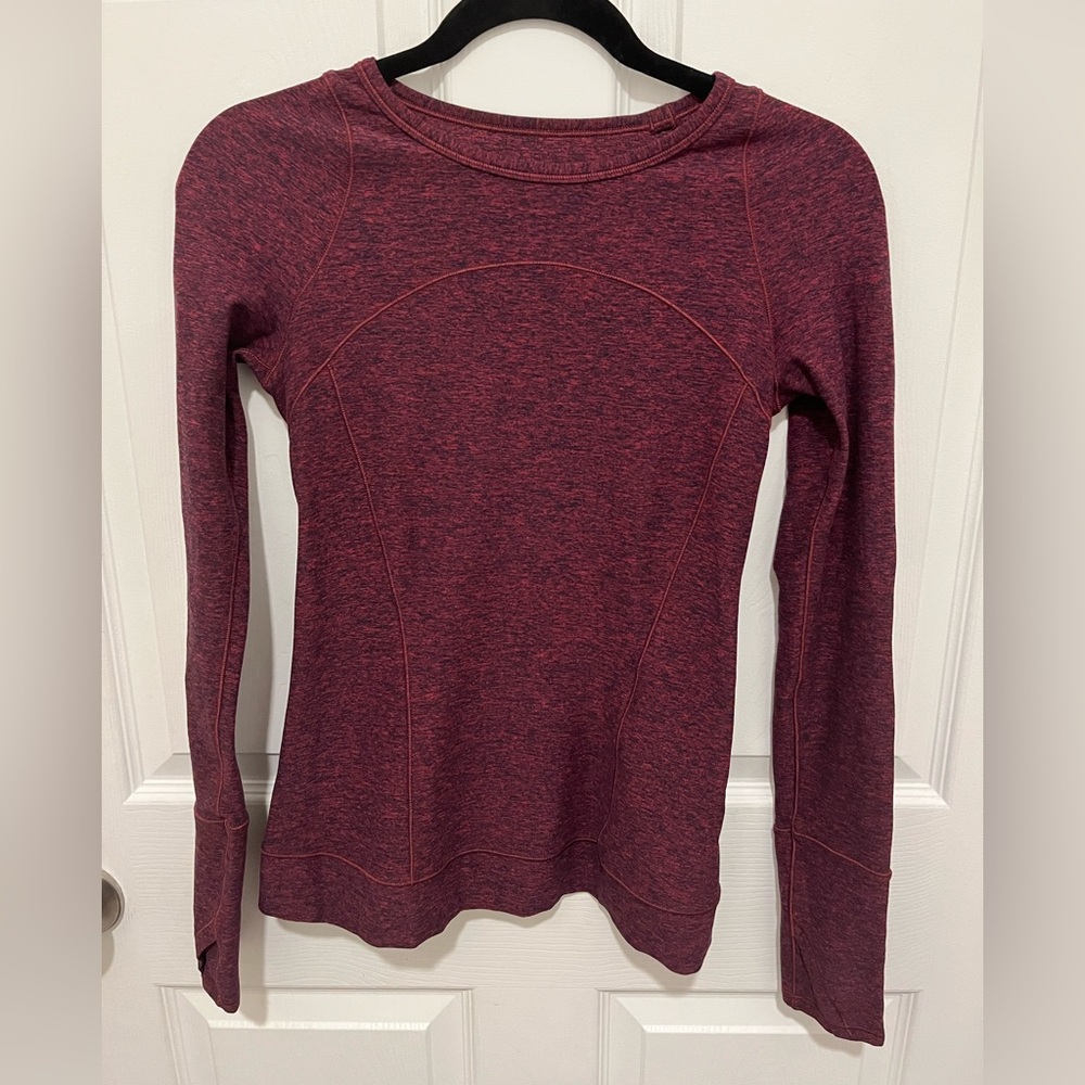 Lululemon Cypress Kiss Long Sleeve Heathered
Star Ruby/Black 4 - Picture 5 of 8
